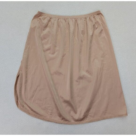Vassarette Women's Skirt Half Slip Size Medium Beige Nylon - Picture 12 of 13